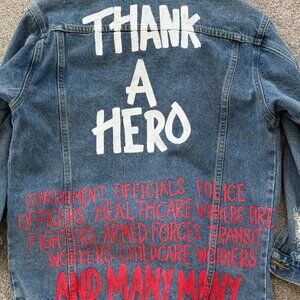 Thank A Hero Custom Wren + Glory Denim Jacket